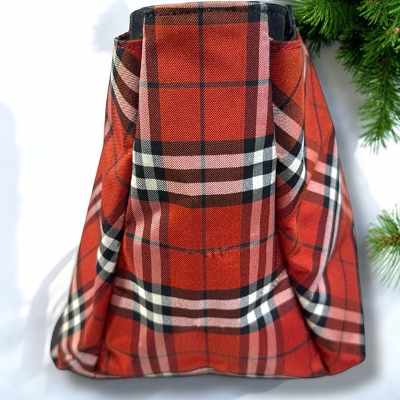 Burberry Blue Label Red Nova Check Vintage Mini Tote with COA - Like New - Picture 5 of 14